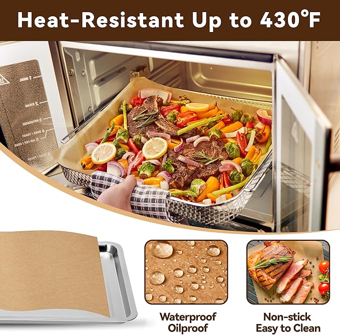 Air Fryer Liners Disposable-100pcs Parchment