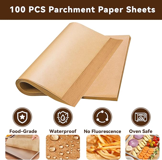 Air Fryer Liners Disposable-100pcs Parchment