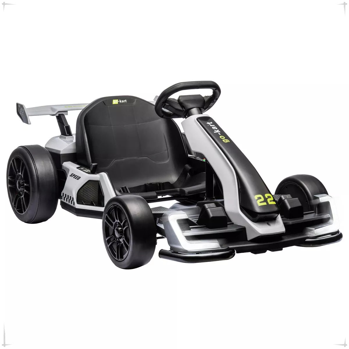 2x150W Motors, 8mph, 110lbs - CapacityKids' 24V Electric Go Kart