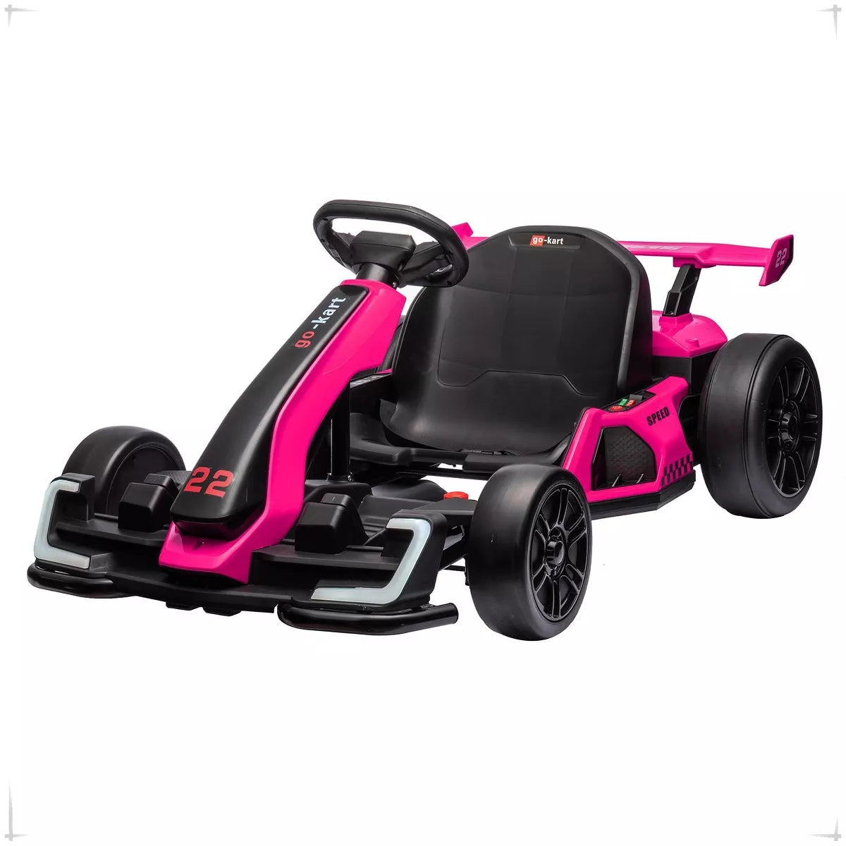 2x150W Motors, 8mph, 110lbs - CapacityKids' 24V Electric Go Kart