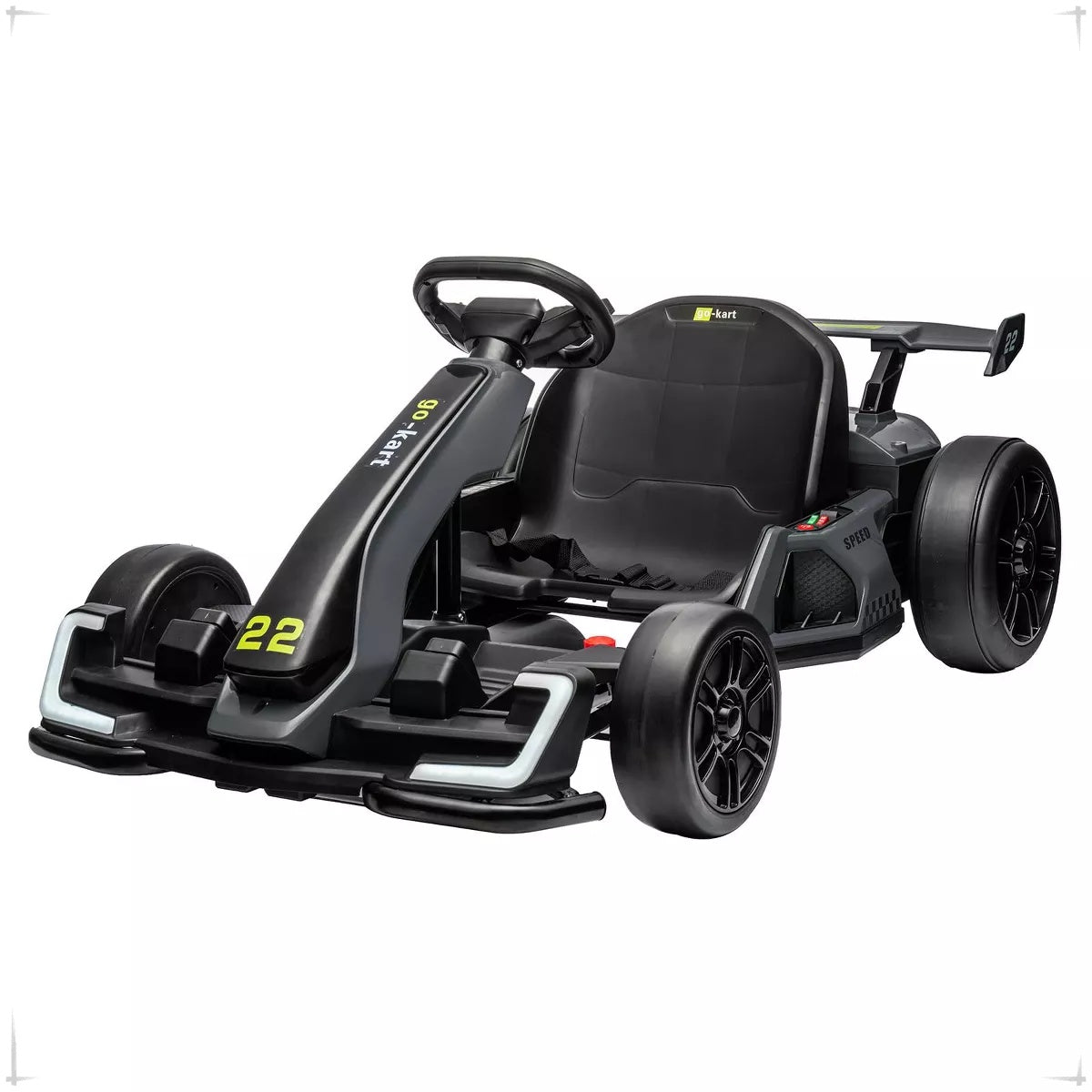 2x150W Motors, 8mph, 110lbs - CapacityKids' 24V Electric Go Kart