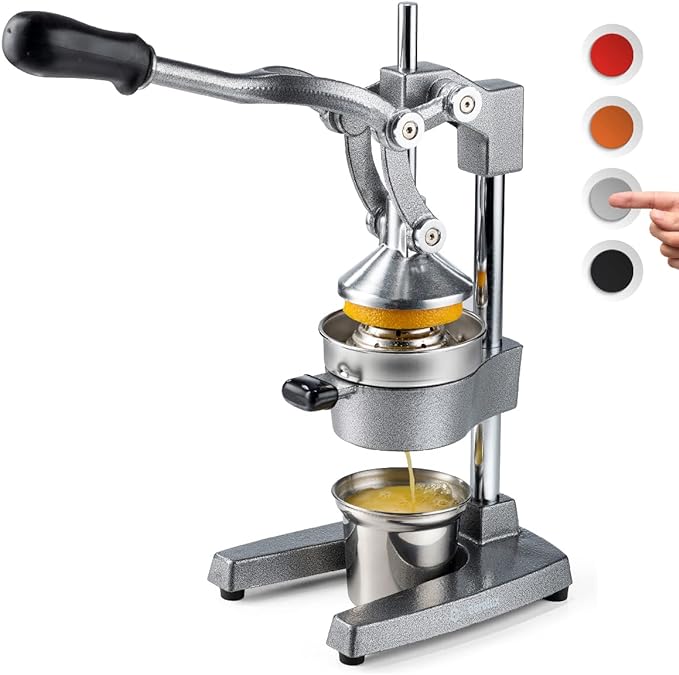Extra-Large Manual Citrus Juicer + Steel Cup