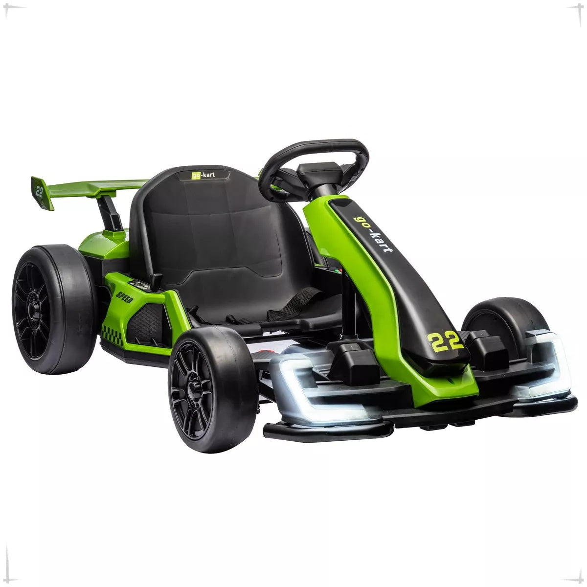 2x150W Motors, 8mph, 110lbs - CapacityKids' 24V Electric Go Kart