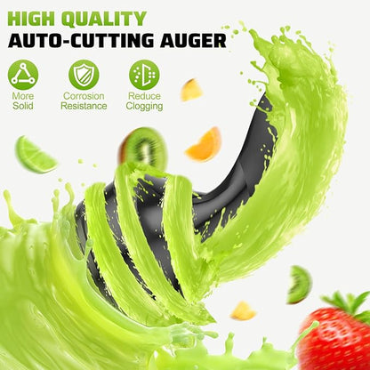 400W Cold Press Juicer: 5.3" Chute, High Juice Yield