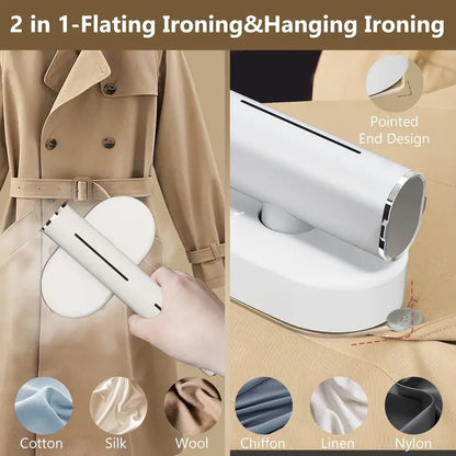 1200W Handheld Steam Iron: Fast Heat, Travel-Friendly