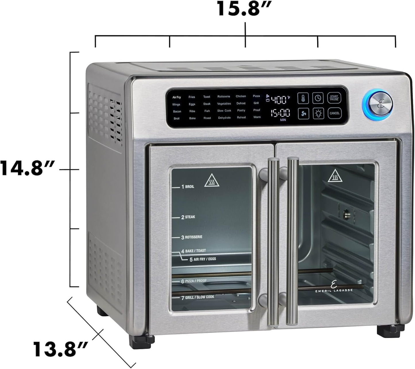French Door Air Fryer Toaster Oven Combo