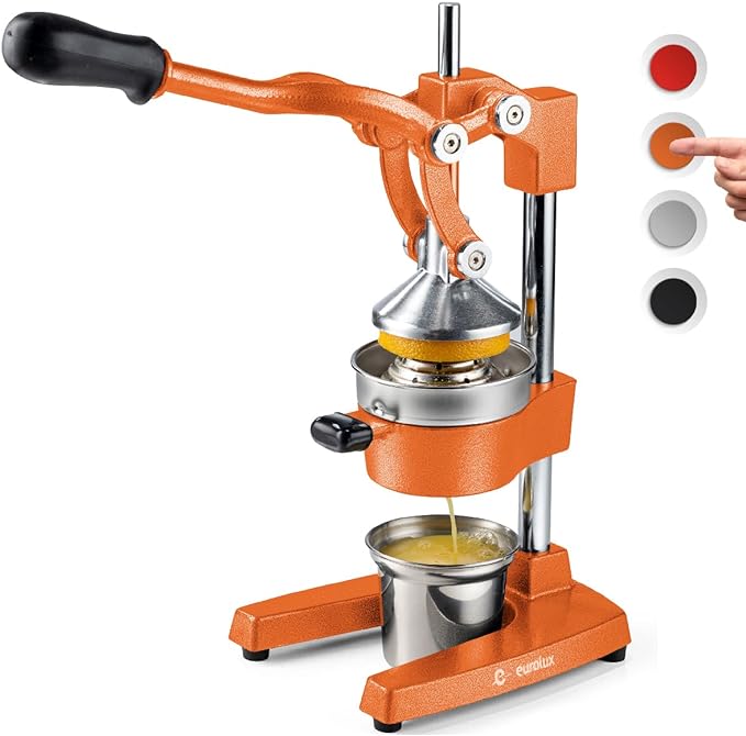 Extra-Large Manual Citrus Juicer + Steel Cup