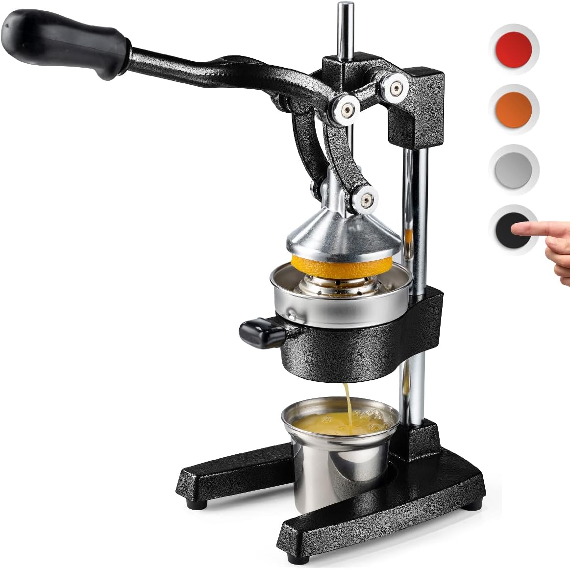 Extra-Large Manual Citrus Juicer + Steel Cup