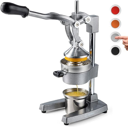 Extra-Large Manual Citrus Juicer + Steel Cup