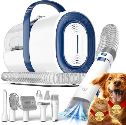 Pet Grooming Vacuum + Clipper, Grinder & 7 Tools